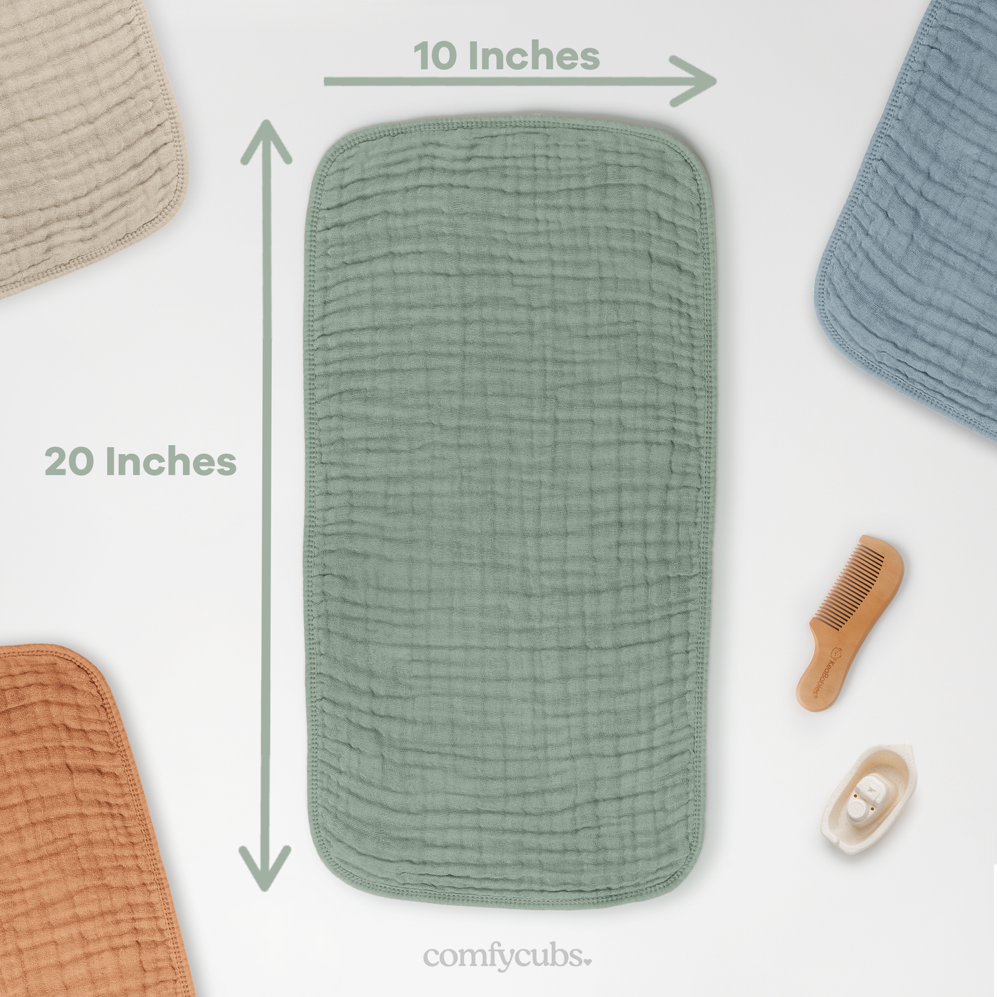 Muslin Burp Cloths in Multi Boy