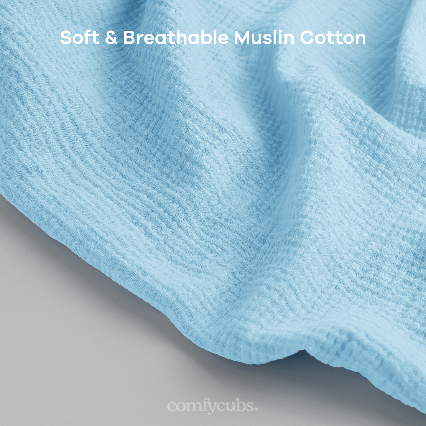 Muslin Nursing Cover in Sky Blue