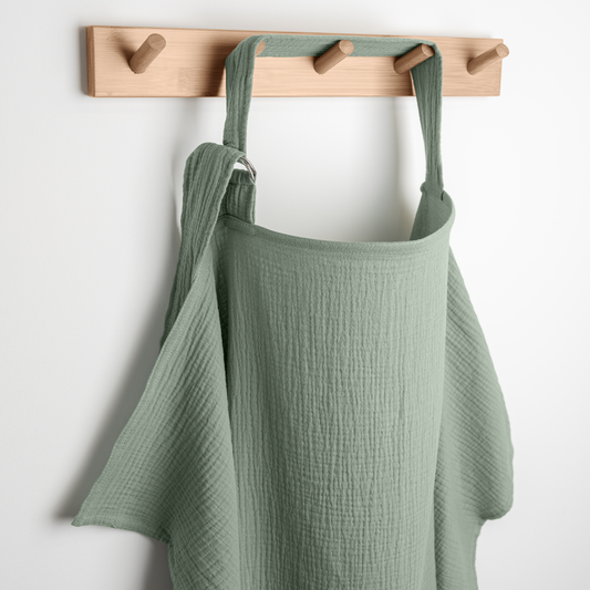Muslin Nursing Cover in Fern