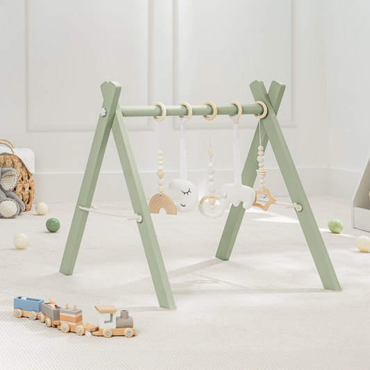 Baby Play Gym in Sage