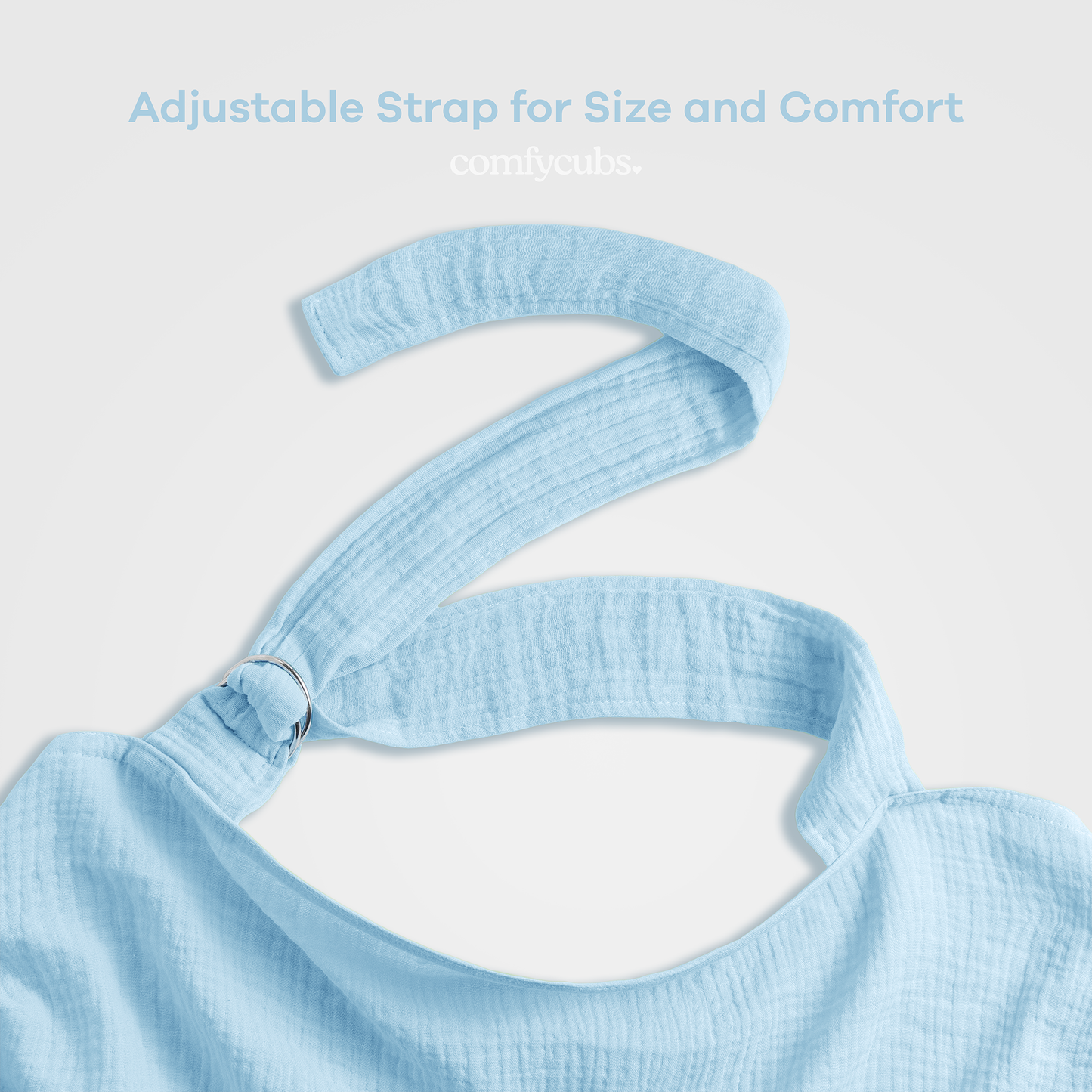 Muslin Nursing Cover in Sky Blue