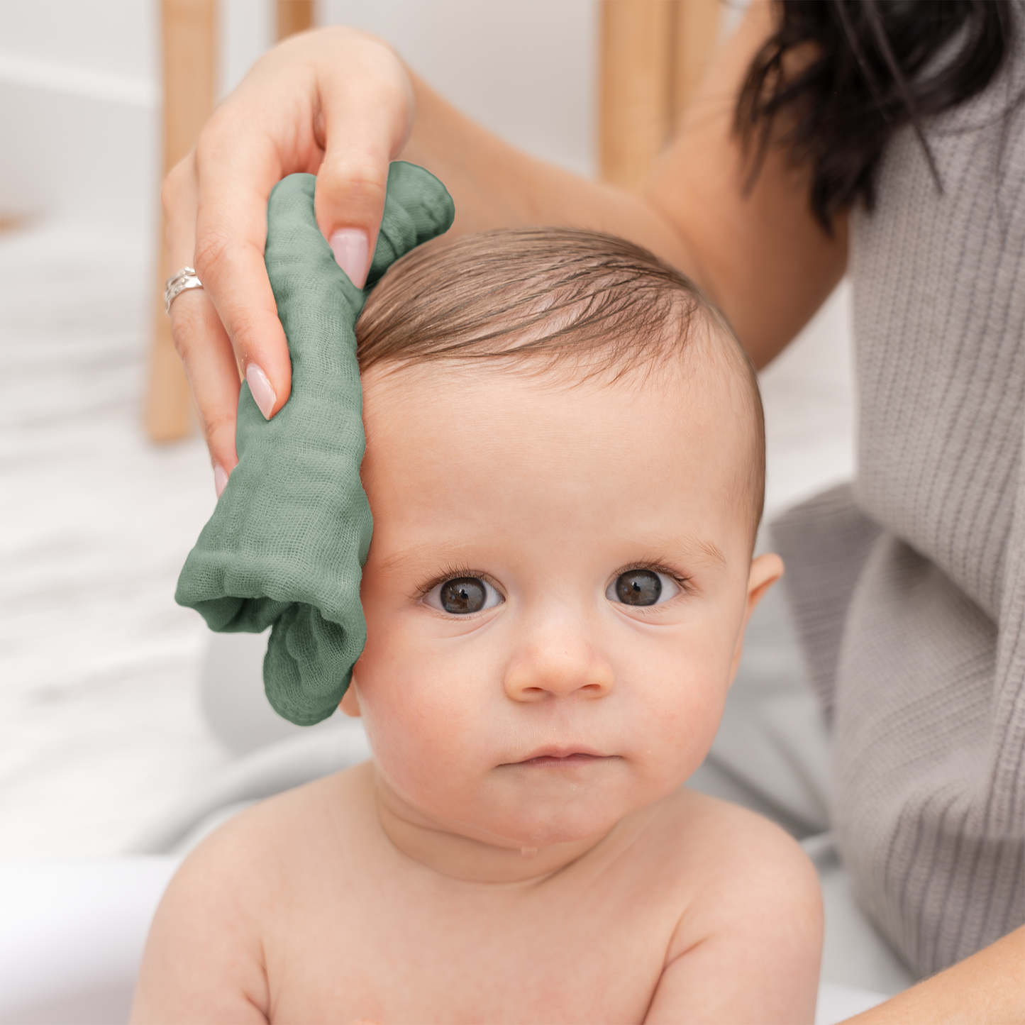 Muslin Washcloths in Multi-Boy