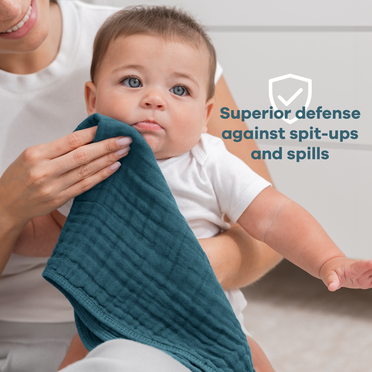 Muslin Burp Cloths in Multi Boy