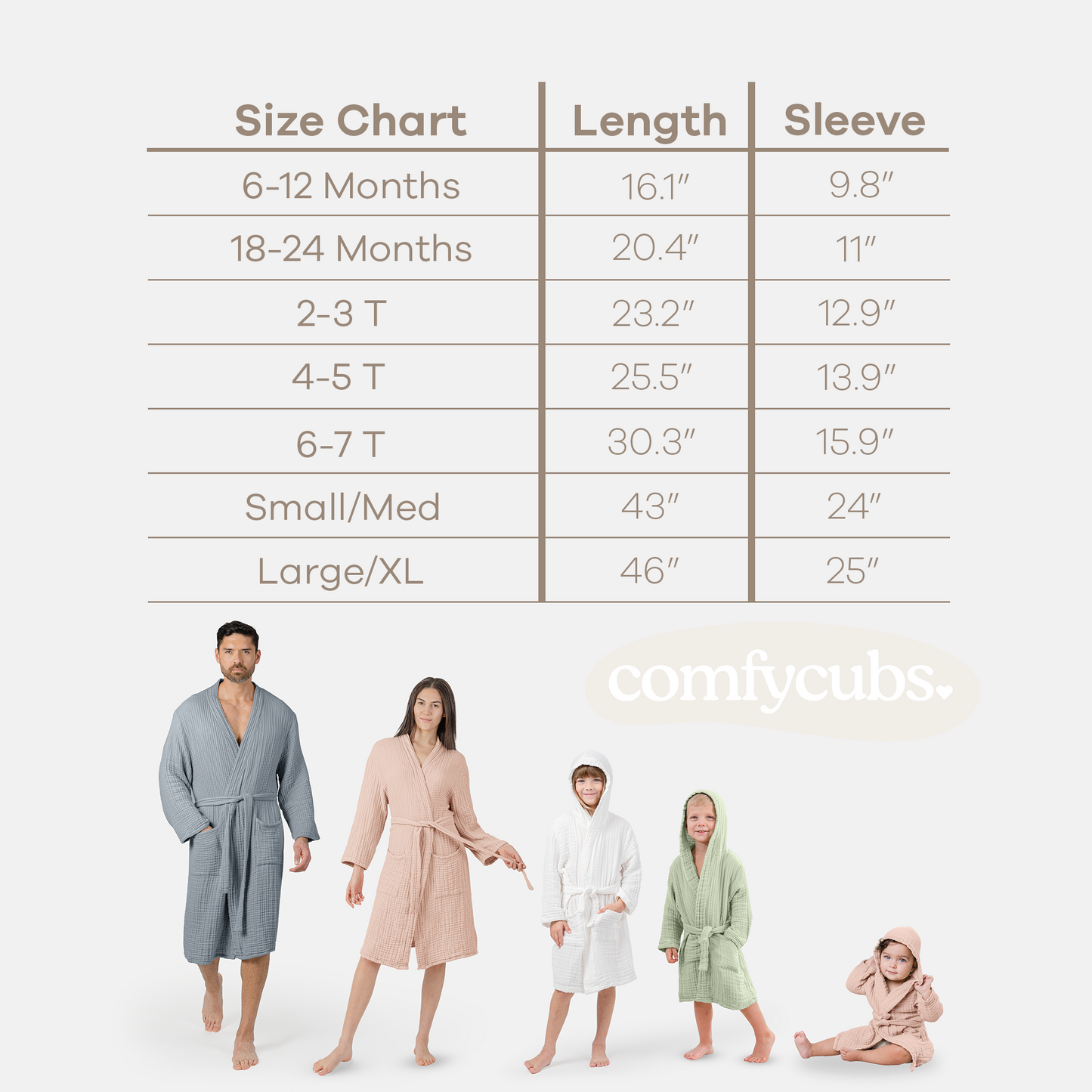 Muslin Bath Robe for Kids in Pacific Blue