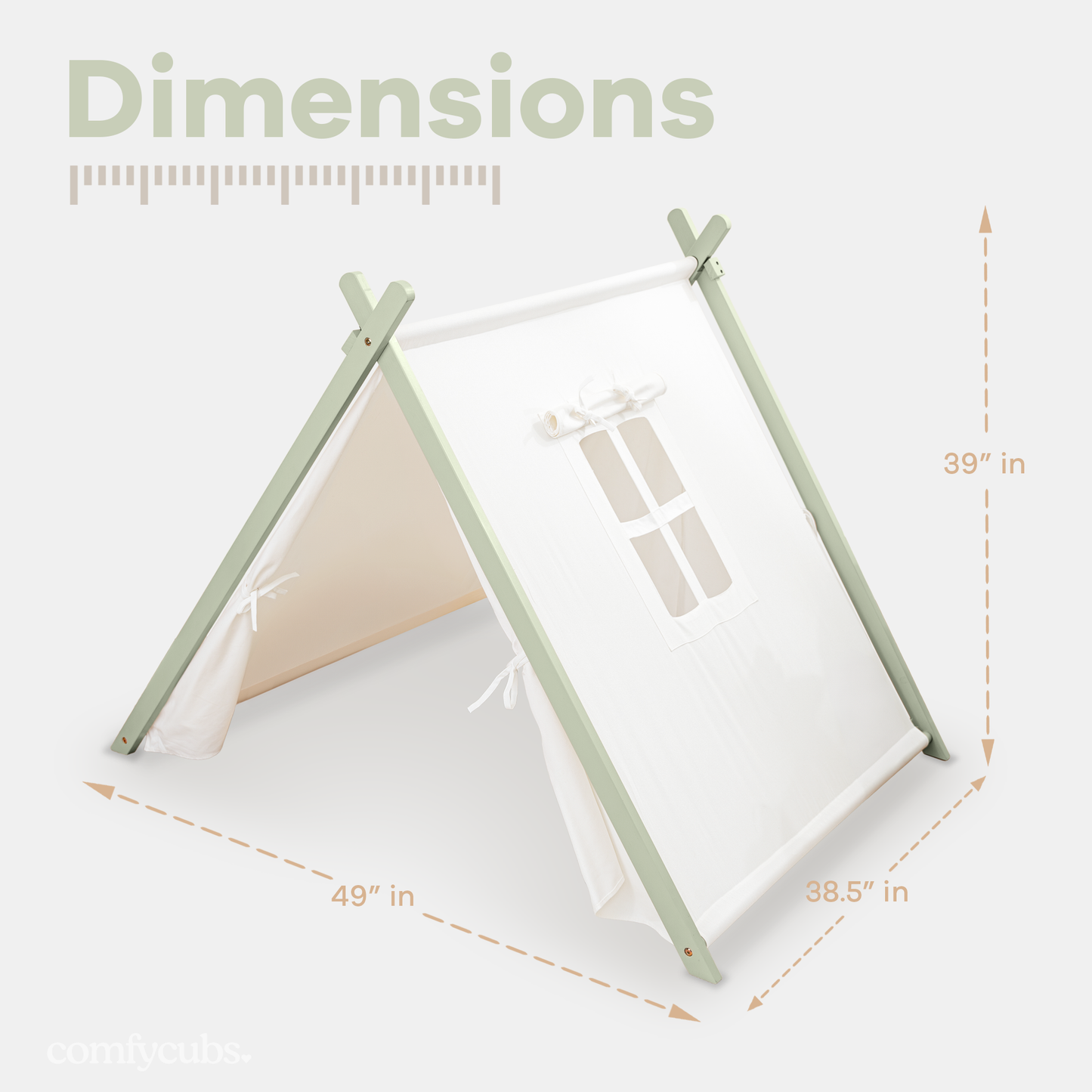 Kids Indoor Play Tent in Sage