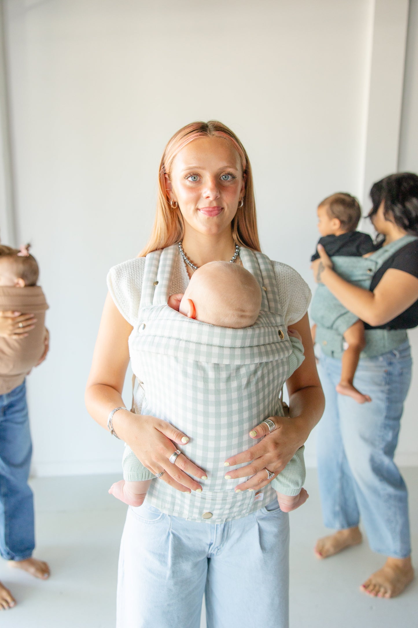Monroe x Coco Gingham - Cotton Baby Carrier (7-35 lbs)